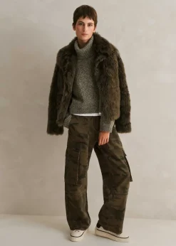 Sale ME+EM Alpaca Wool Perfect Country Jumper + Snood Bright Olive Moulin