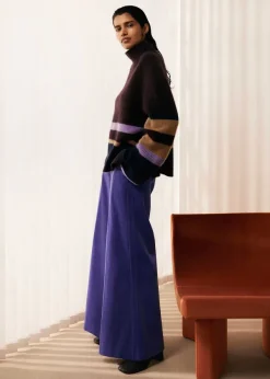 Hot ME+EM Boiled Cashmere Relaxed Stripe Jumper Ganache Multi