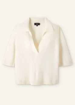 Best ME+EM Cashmere Relaxed Polo Shirt Cream