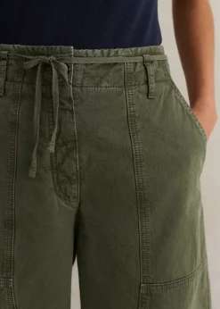 Best ME+EM Casual Crop Trouser Light Khaki