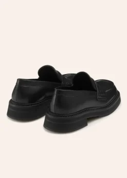 Best ME+EM Chunky Square Toe Loafer Black