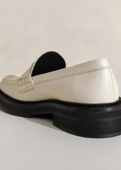 ME+EM Chunky Square Toe Loafer Off White