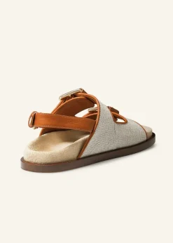 ME+EM Classic Footbed Sandal Tan