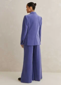 Discount ME+EM Corduroy Pant Suit Purple