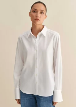ME+EM Crease Less Cotton Forever Shirt White