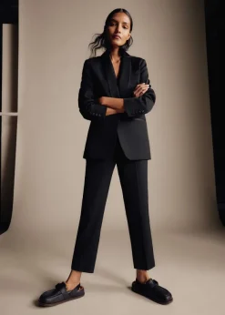 Outlet ME+EM Crop Forever Tux Trouser Suit Black
