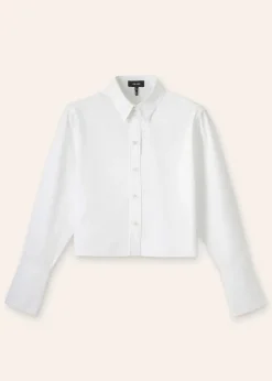 Clearance ME+EM Cropped Shirt White