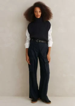 ME+EM Feature Button Crew Neck Layering Shirt Fresh White