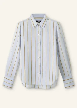 New ME+EM Fine Stripe Shirt Multi Stripe