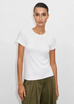 ME+EM Fitted Rib Tee White