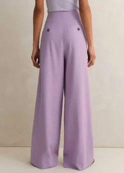 Discount ME+EM Fluid Micro Pleat Wide-Leg Trouser Dusted Lilac