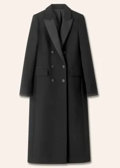 ME+EM Forever Midi Tux Coat Black