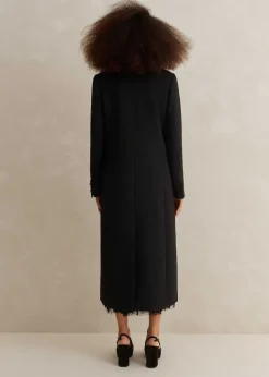 ME+EM Forever Midi Tux Coat Black