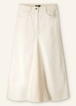 ME+EM Insert Midi Skirt White/Ecru