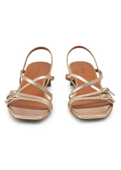 Sale ME+EM Kitten Heel Sandal Gold