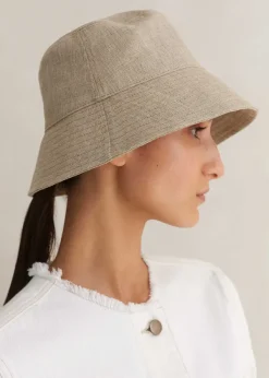ME+EM Linen Bucket Hat Natural