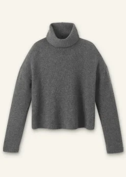 Outlet ME+EM Merino Cashmere Relaxed Crop Jumper + Snood Charcoal