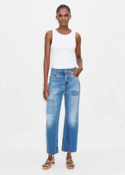 Clearance ME+EM Messed Up Authentic Relaxed Jean Blue