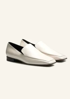 Clearance ME+EM Modern Leather Loafer Off White