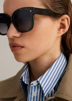 Clearance ME+EM Oversized Sunglasses Black