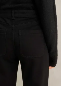 Best ME+EM Patch Pocket Subtle Flare Jean Black