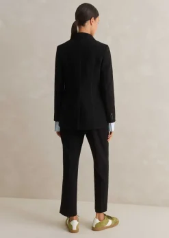 Outlet ME+EM Perfect Workwear Long Blazer Slim-Crop Trouser Suit Black