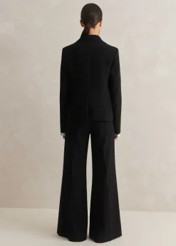 Clearance ME+EM Perfect Workwear Short Blazer Man Pant Suit Black