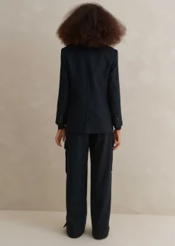 Discount ME+EM Pinstripe Cargo Trouser Suit Multicolour