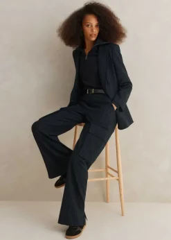 Discount ME+EM Pinstripe Cargo Trouser Suit Multicolour