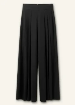 Online ME+EM Pleated Ultra Wide-Leg Trouser Black