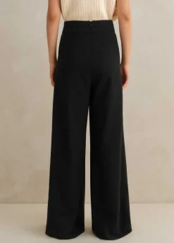 Online ME+EM Pleated Ultra Wide-Leg Trouser Black