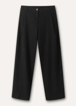 Clearance ME+EM Relaxed Tapered Turn-Up Trouser Black