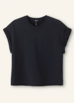 Discount ME+EM Roll Cuff Sweatshirt Navy