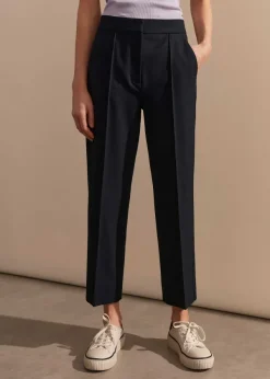 Hot ME+EM Short Length Slim Crop Forever Trouser Navy