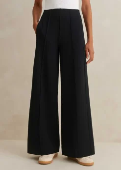 Discount ME+EM Short Length Travel Tailoring Palazzo Navy