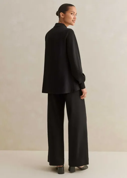 Hot ME+EM Short Length Travel Tailoring Wide-Leg Palazzo Co-Ord Black