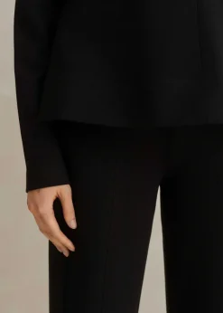 Online ME+EM Short Travel Tailoring Kick Flare Trouser Co-Ord Black