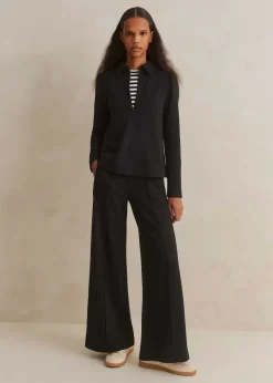 Discount ME+EM Short-Length Travel Tailoring Palazzo Co-Ord Black
