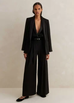 ME+EM Short-Length Wide-Leg Forever Tux Trouser Short Length