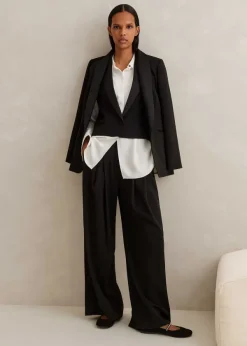 Clearance ME+EM Sleeveless Tux Jacket Black