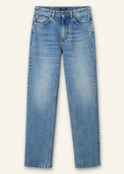 Online ME+EM Straight Full-Length Jean Light Blue