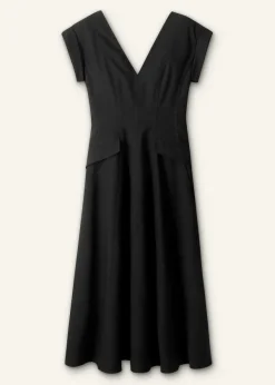 Sale ME+EM Tailored Flare Midi Dress Black