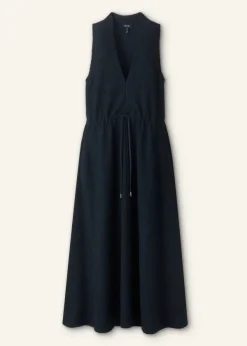 Outlet ME+EM Textured Maxi Dress Navy