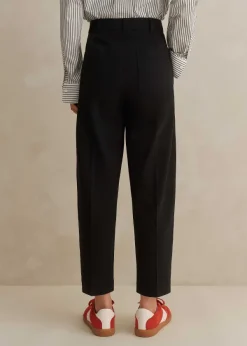 Clearance ME+EM Textured Tailoring Tapered Trouser Black