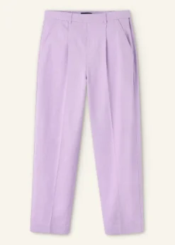 Online ME+EM Textured Tapered Trouser Dusted Lilac