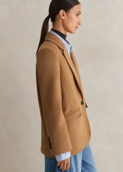 Best ME+EM The Very Useful Wool Forever Blazer Coat Toffee