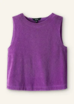 Online ME+EM Towelling Crop Top Summer Purple