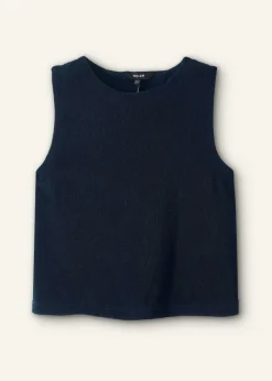 Sale ME+EM Towelling Crop Top Navy