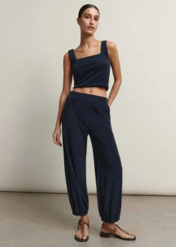 Best ME+EM Towelling Jogger + Bralette Co-Ord Blue