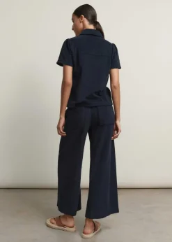 Online ME+EM Towelling Polo Top + Trouser Co-Ord Blue